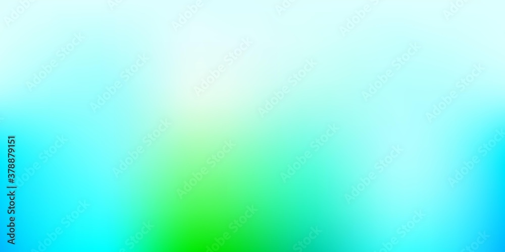 Light Blue, Green vector abstract blur background.
