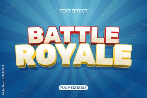 Text Effect Battle Royale Game for advertising, social media branding, Title and many More
