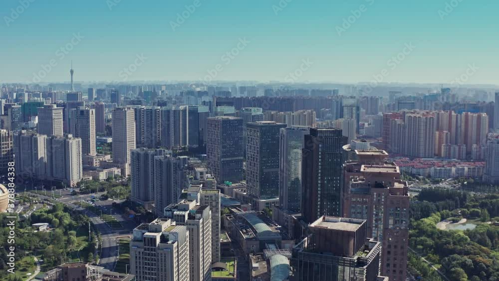 China Zhengzhou CBD aerial photography China Zhengzhou CBD aerial photography