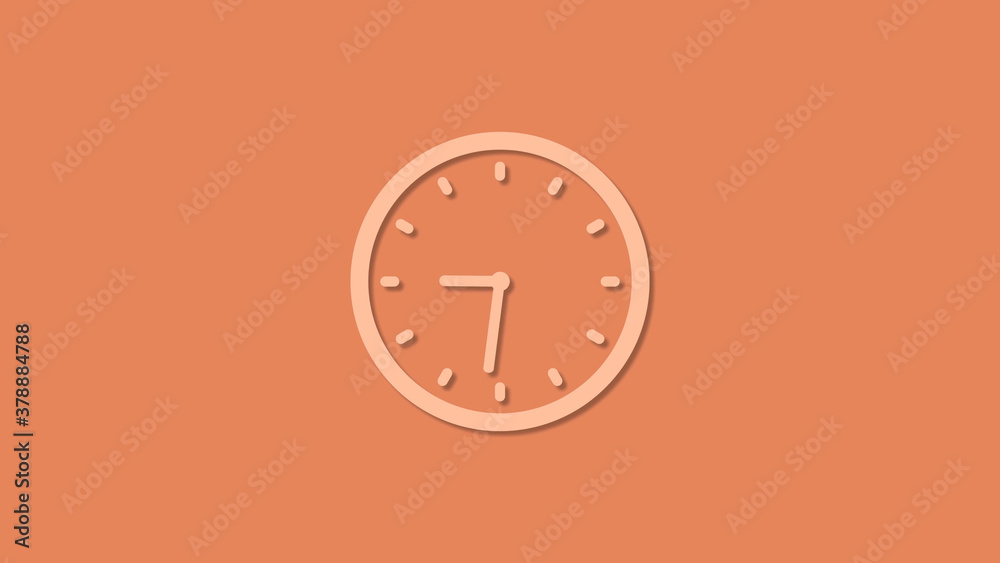 Beautiful brown color 12 hours clock icon,New clock icon Beautiful brown color 12 hours clock icon,New clock icon