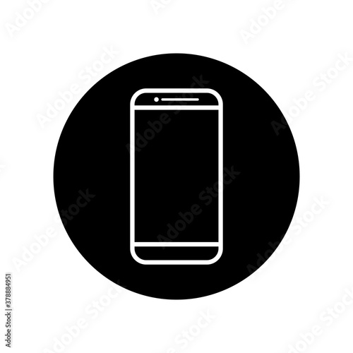 phone flat icon vector illustration photo