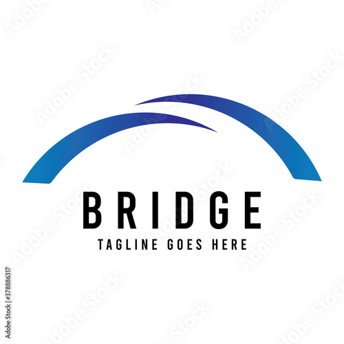 Bridge logo icon vector template.