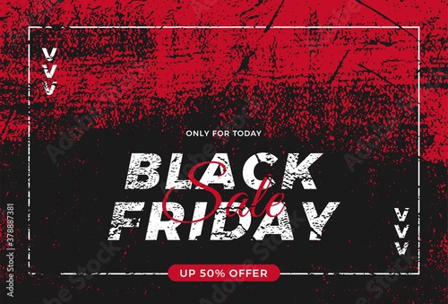 Modern flayer banner for black friday sale with Black splash for promotion advertising