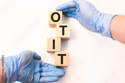 medical text on wooden cubes. medical concept. the medicine