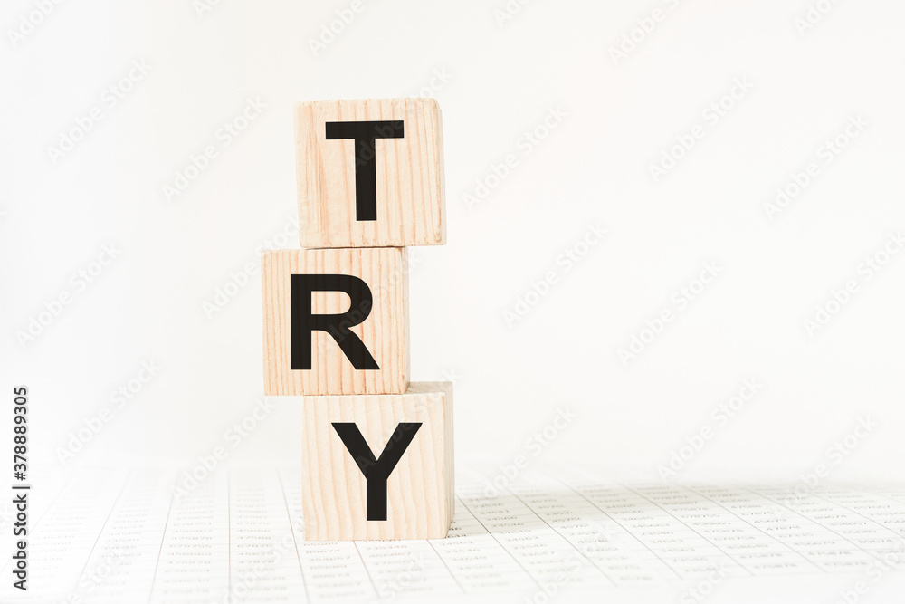 words on wooden cubes, white background. business concept words on wooden cubes, white background. business concept