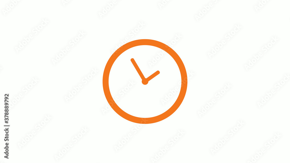Amazing brown color circle 12 hours counting down clock icon on white background,clock icon Amazing brown color circle 12 hours counting down clock icon on white background,clock icon
