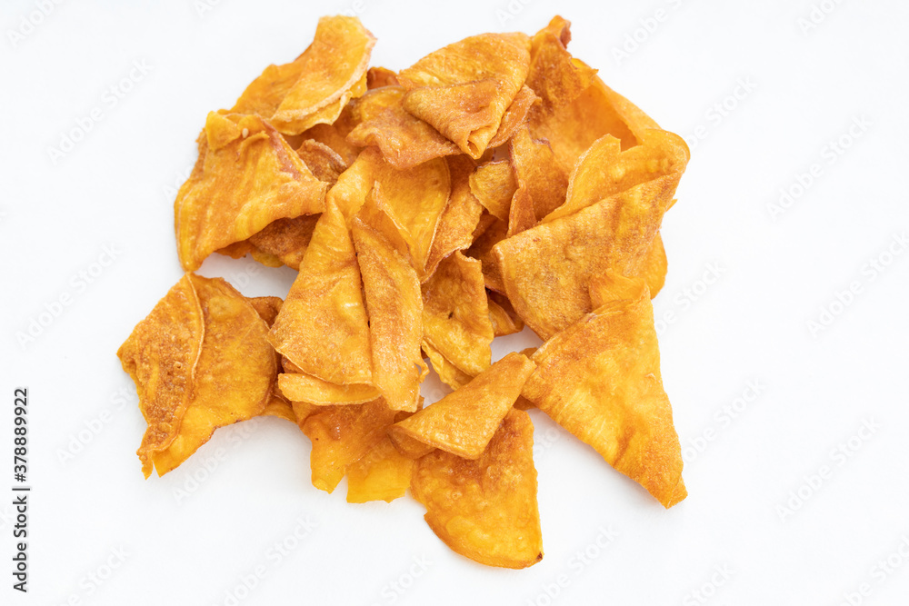 Golden crispy cheese ground melon slices Golden crispy cheese ground melon slices