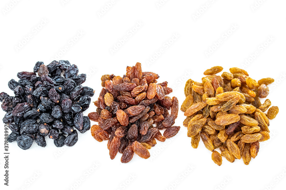 Fototapeta premium Tricolor air-dried raisins