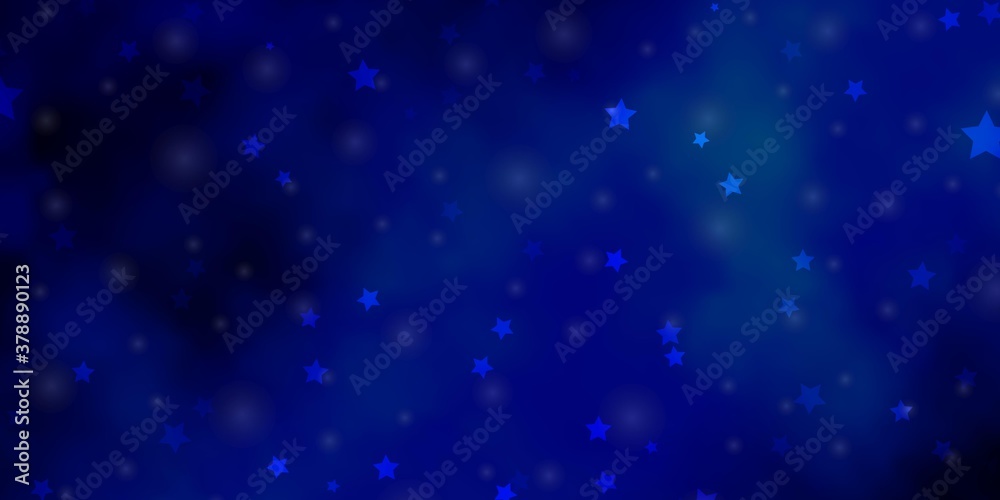Light BLUE vector layout with bright stars. Decorative illustration with stars on abstract template. Theme for cell phones. Light BLUE vector layout with bright stars. Decorative illustration with stars on abstract template. Theme for cell phones.