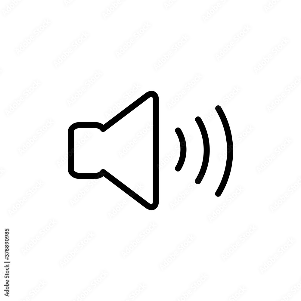 Speaker Icon Design Vector Template Illustration Speaker Icon Design Vector Template Illustration
