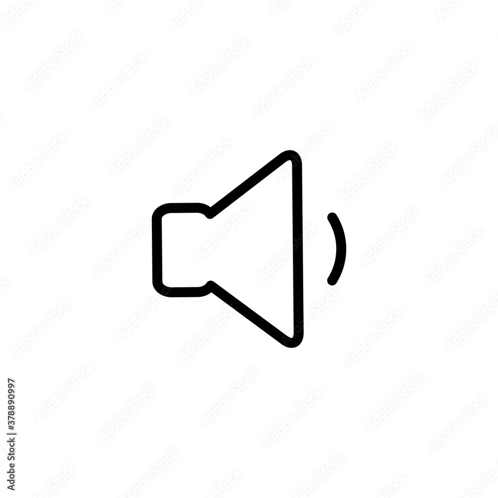 Speaker Icon Design Vector Template Illustration Speaker Icon Design Vector Template Illustration