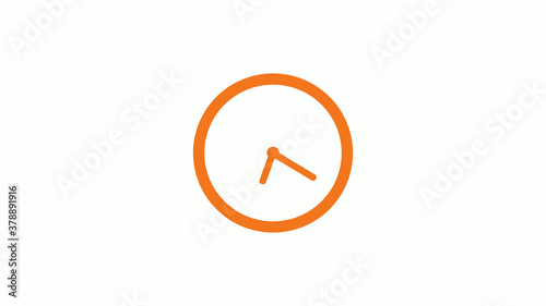 Free Download Amazing brown color circle 12 hours counting down clock icon on white background,clock icon - GFXLoad