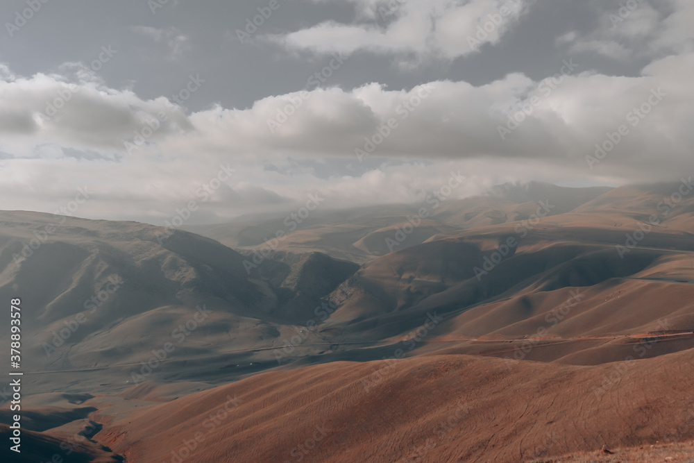 landscape of the mountains