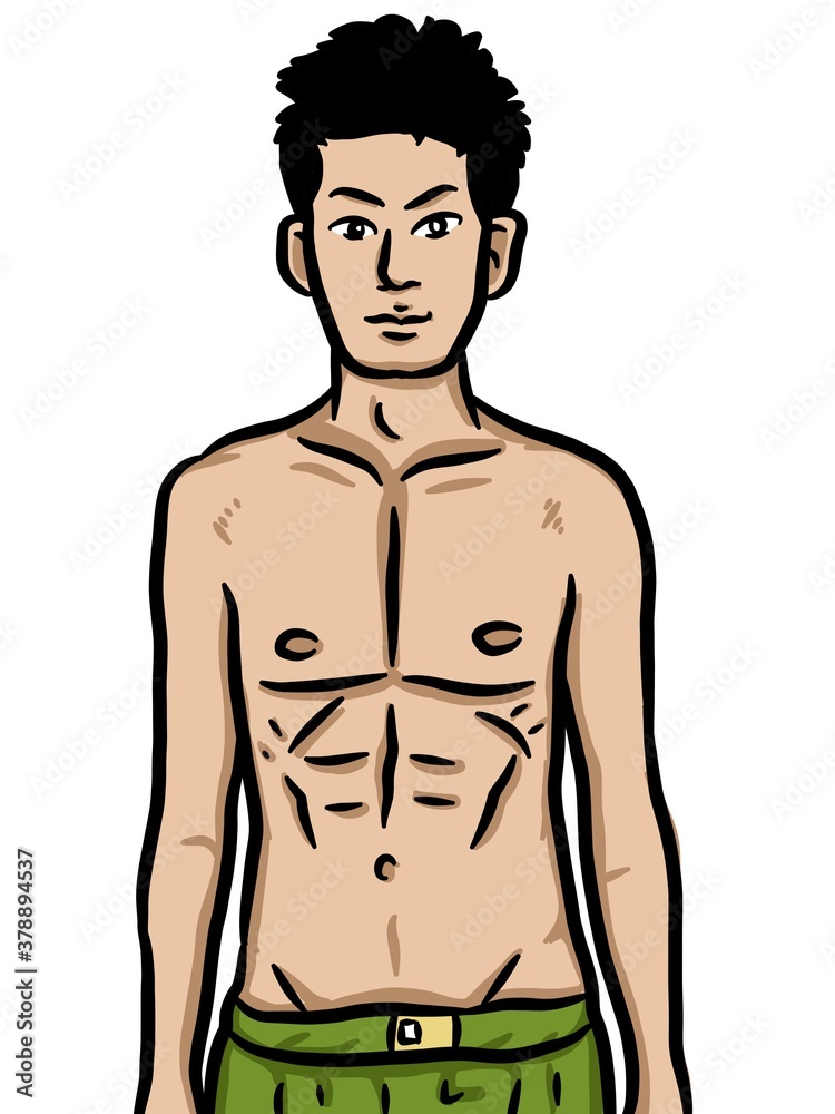 cartoon cute man on white background cartoon cute man on white background