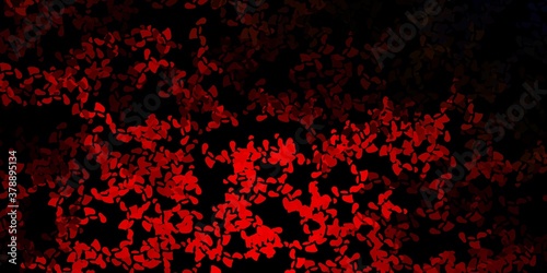 Dark orange vector backdrop with chaotic shapes.