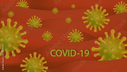 animation virus background design