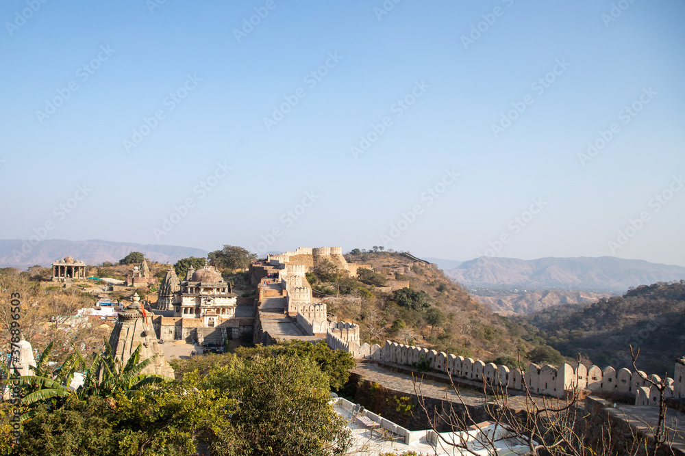 view from Kumbhalgarh Fort Palace,rajasthan.