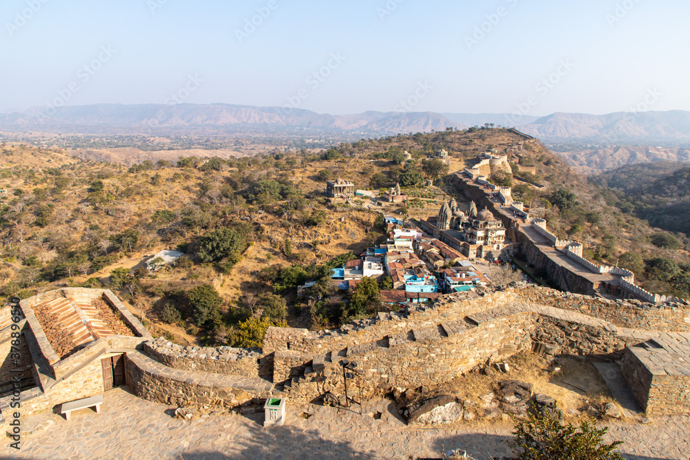 view from Kumbhalgarh Fort Palace,rajasthan.