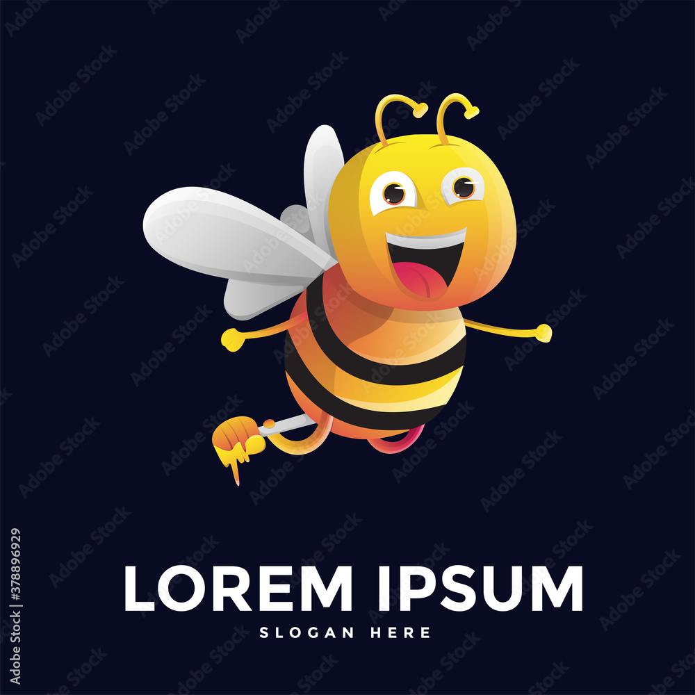 Fototapeta premium Bee logo Template