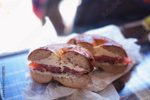 New York-style  Salmon Bagel 