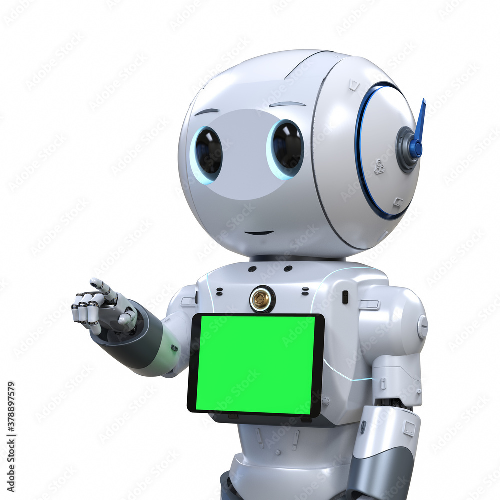 cute artificial intelligence robot finger point cute artificial intelligence robot finger point
