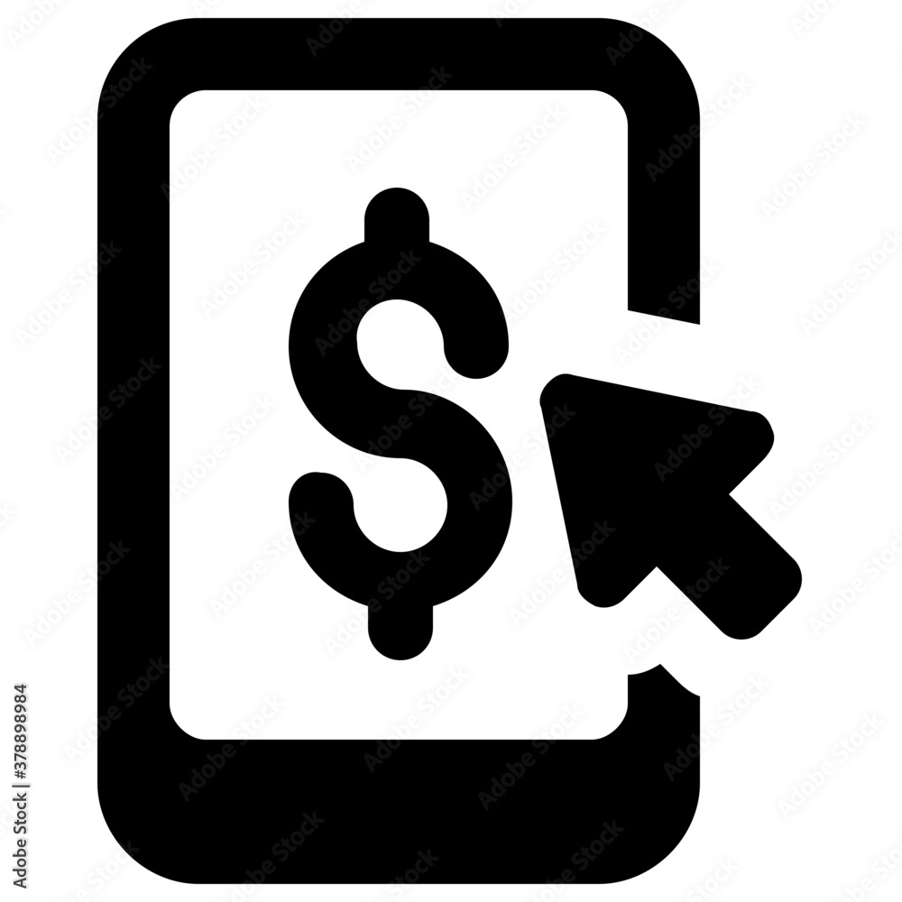 Pay per click concept in modern glyph style
Pay per click concept in modern glyph style