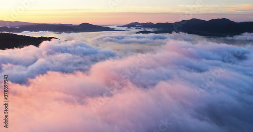 Sea of Clouds on Lake Kussharo, Hokkaido JAPAN