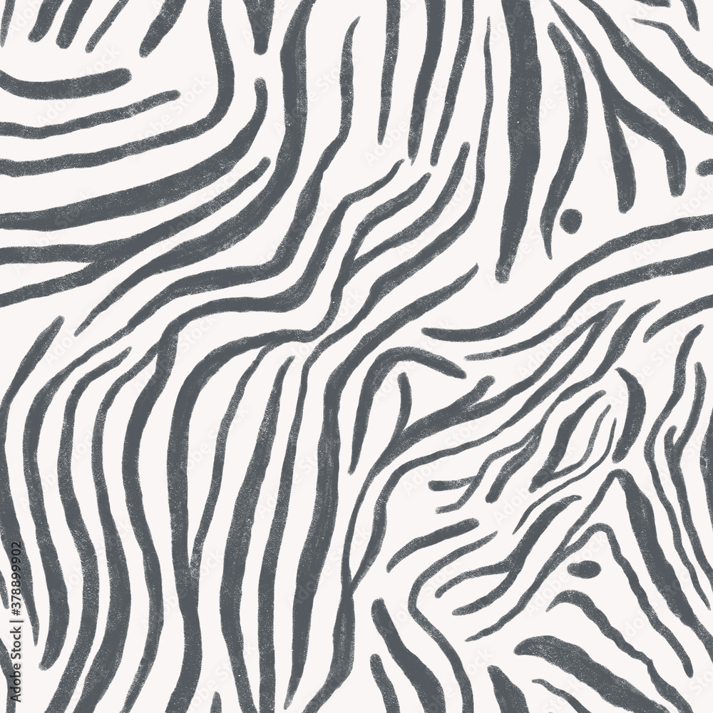 Animal print, Zebra skin, stripes seamless pattern on white background. Animal print, Zebra skin, stripes seamless pattern on white background.