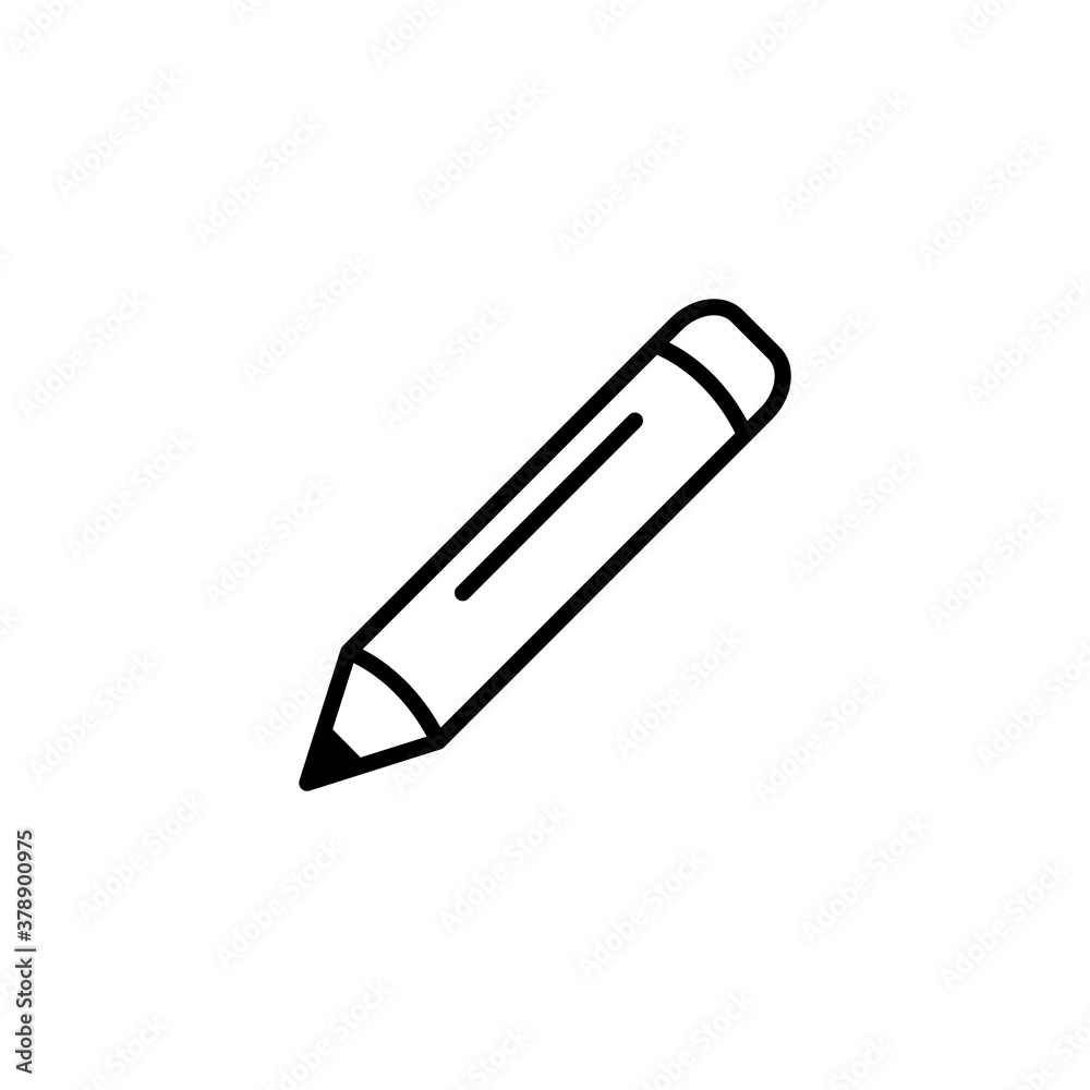 Pencil Icon Design Vector Template Illustration Pencil Icon Design Vector Template Illustration