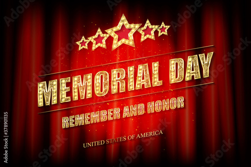 Memorial day greeting card