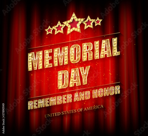 Memorial day greeting card