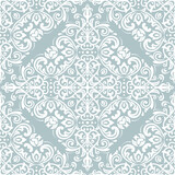 Orient classic pattern. Seamless abstract blue and white background with vintage elements. Orient background. Ornament for wallpaper and packaging