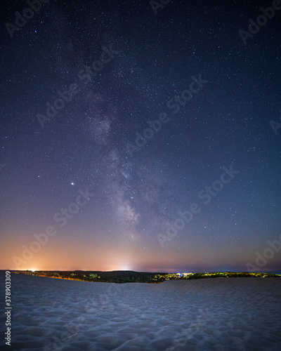 Voie lactée au dessus de la dune du pilat gironde France