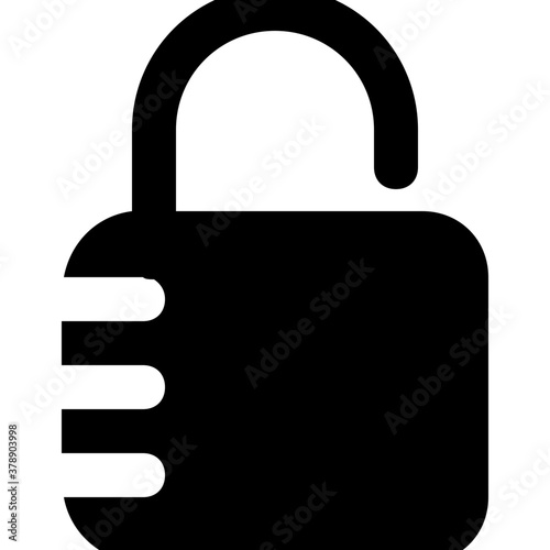 
Filled icon of unlock in editable vector design 
