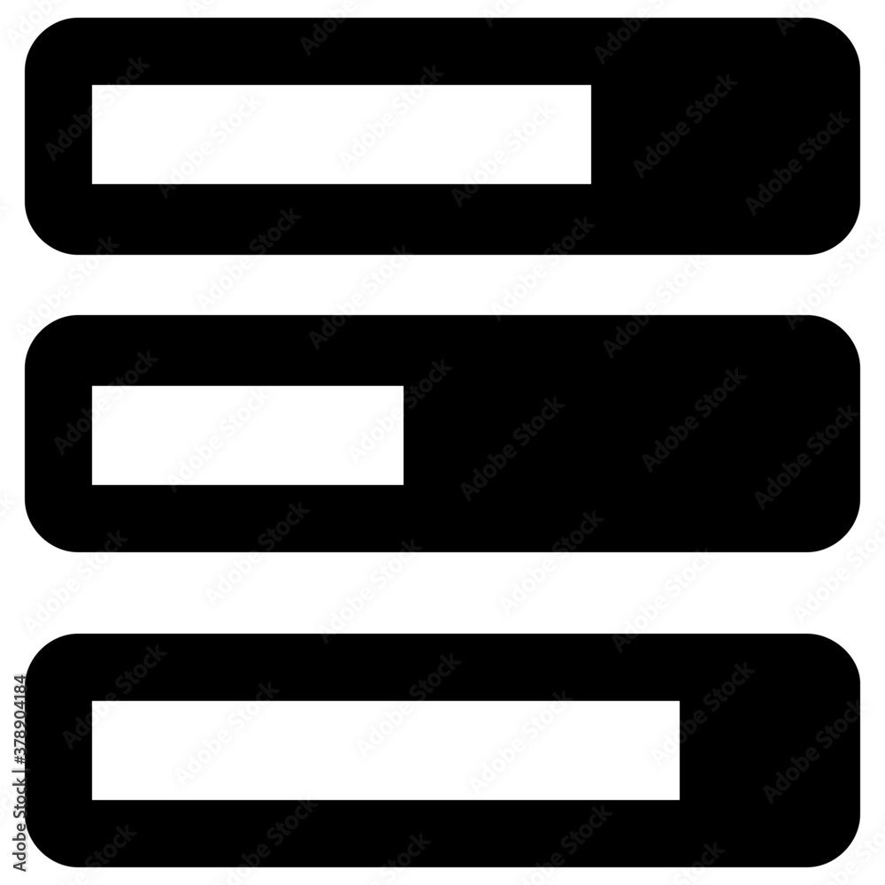 Filled icon of loading bars, editable vector design
Filled icon of loading bars, editable vector design