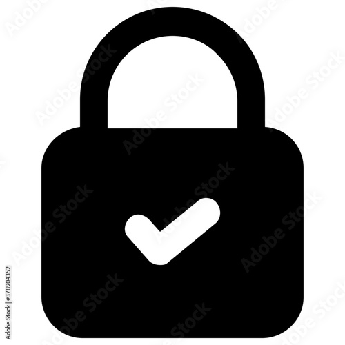
Trendy vector design of secure lock icon
