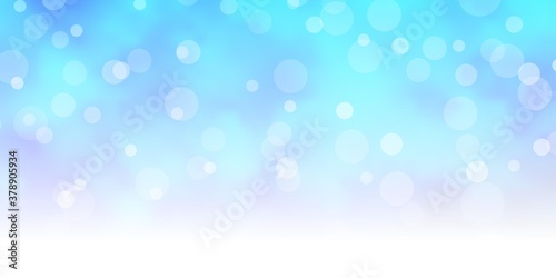 Dark BLUE vector texture with circles. Abstract decorative design in gradient style with bubbles. Design for your commercials.