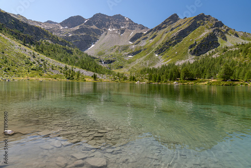 Photos Morgex (Aosta), the wonderful Lake of Arpy, a mirror of water of glacial origin set in a beautiful alpine setting