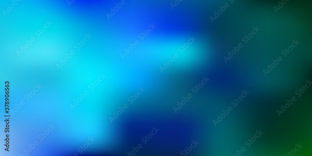 Obraz premium Light blue, green vector abstract blur drawing.