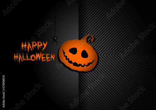 Hallowen background with pumpkin, Jack o lantern