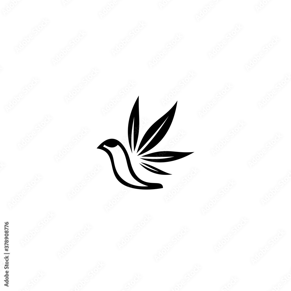 bird leaf logo vector icon template. eco product, organic bird leaf logo vector icon template. eco product, organic