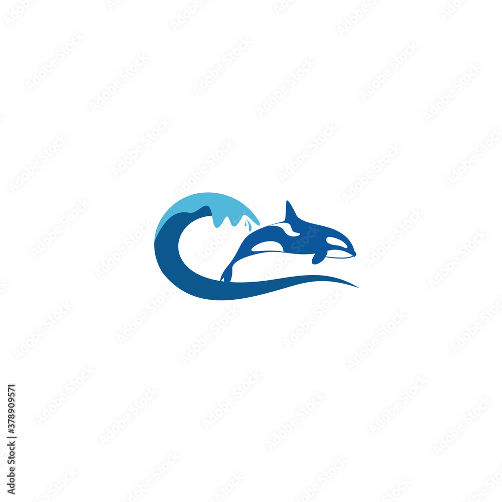 whale's tail logo design inspiration, shark's tail in the sea. Isolated on white background. whale's tail logo design inspiration, shark's tail in the sea. Isolated on white background.