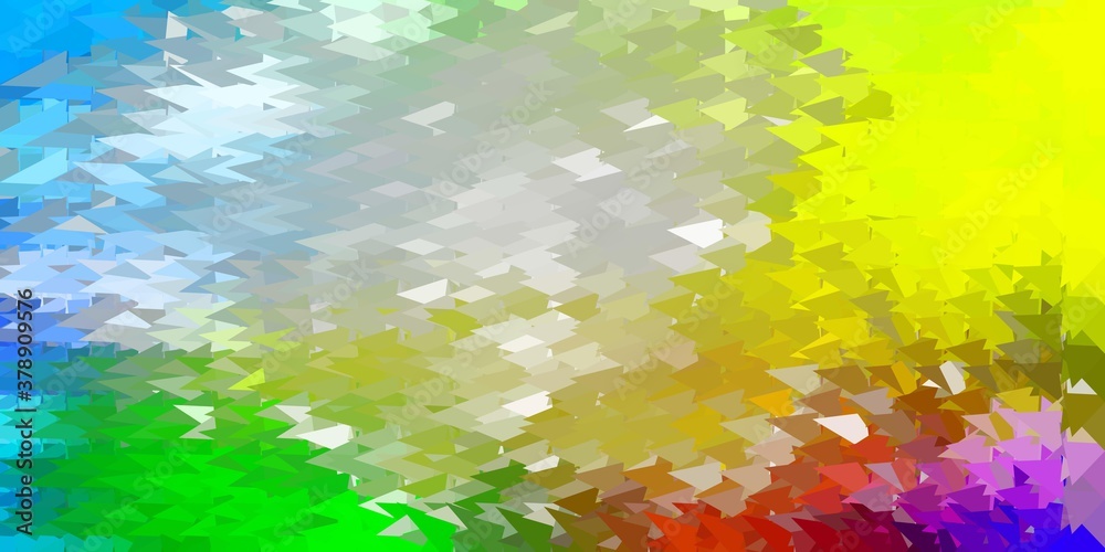 Light multicolor vector polygonal backdrop.