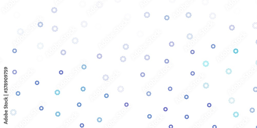 Light blue vector pattern with spheres.