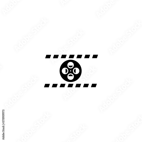 Reel film symbol icon. movie film cinema vector design illustration