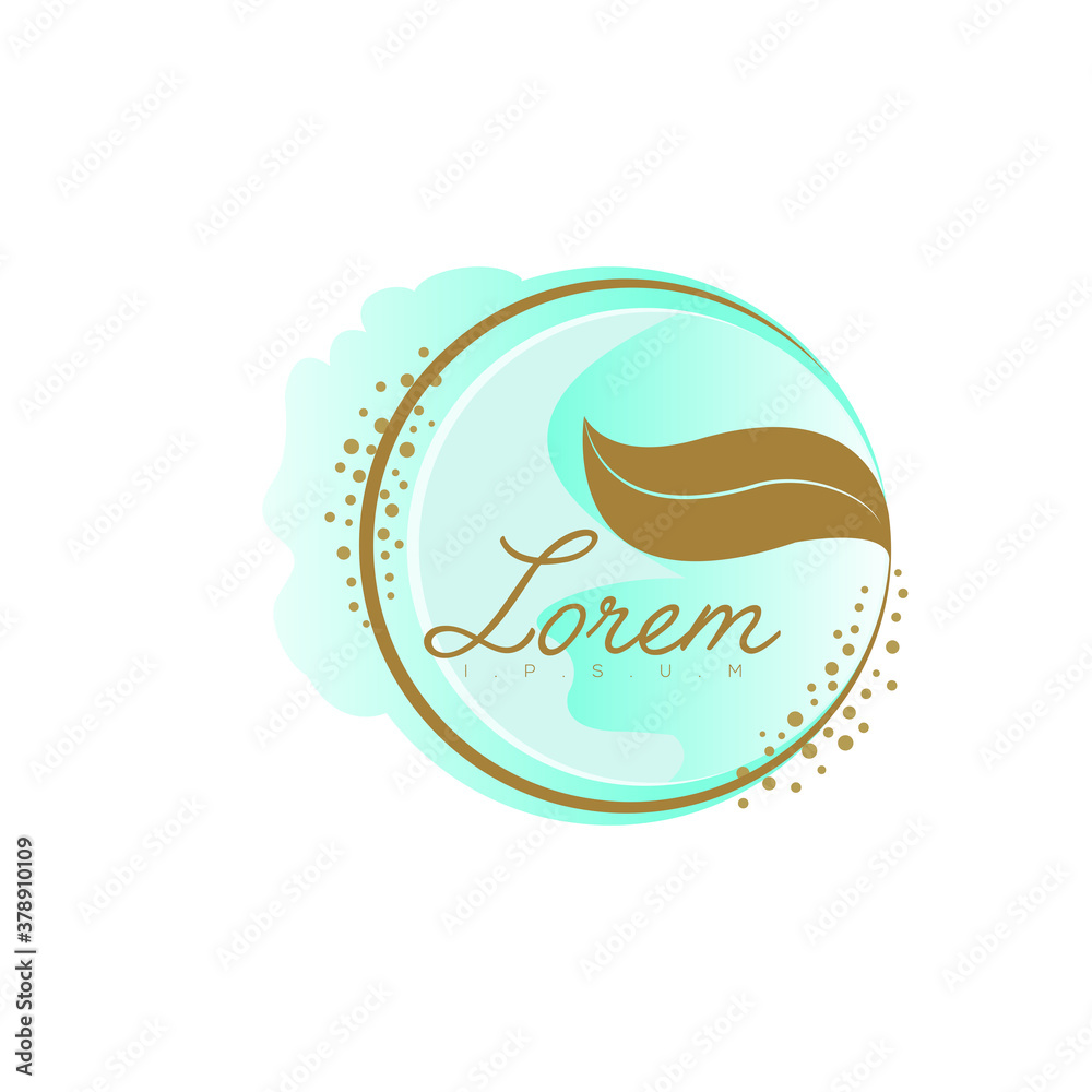 brown leaf circle and particle blue back ground brown leaf circle and particle blue back ground