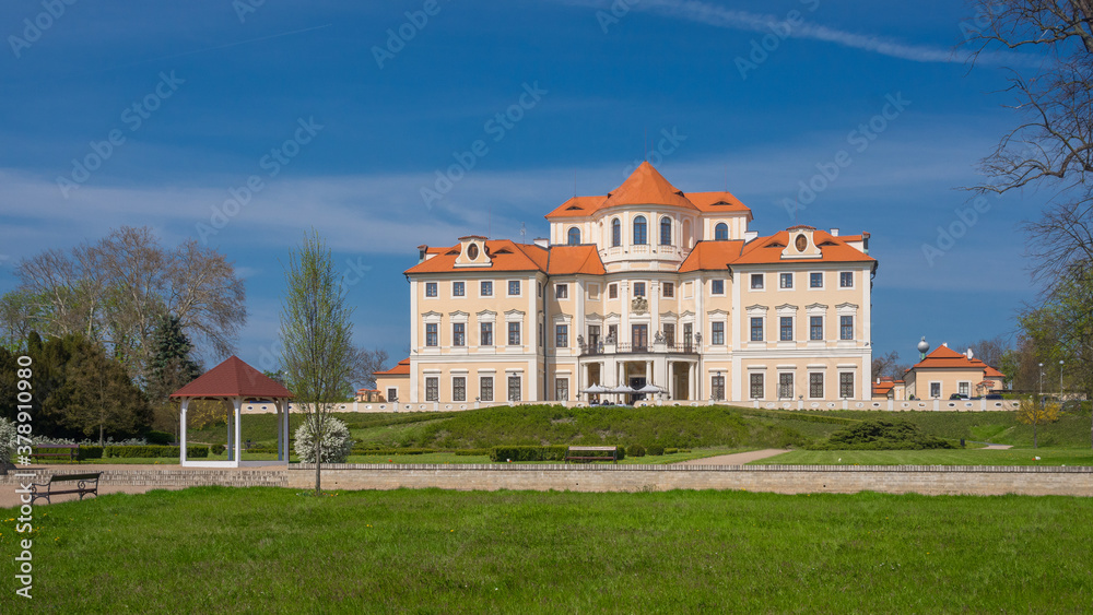 Liblice chateau in Czech republic near Melnik and Prague city.