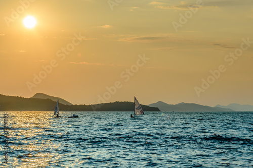 Windsurfing at sunset © Vedad Ceric