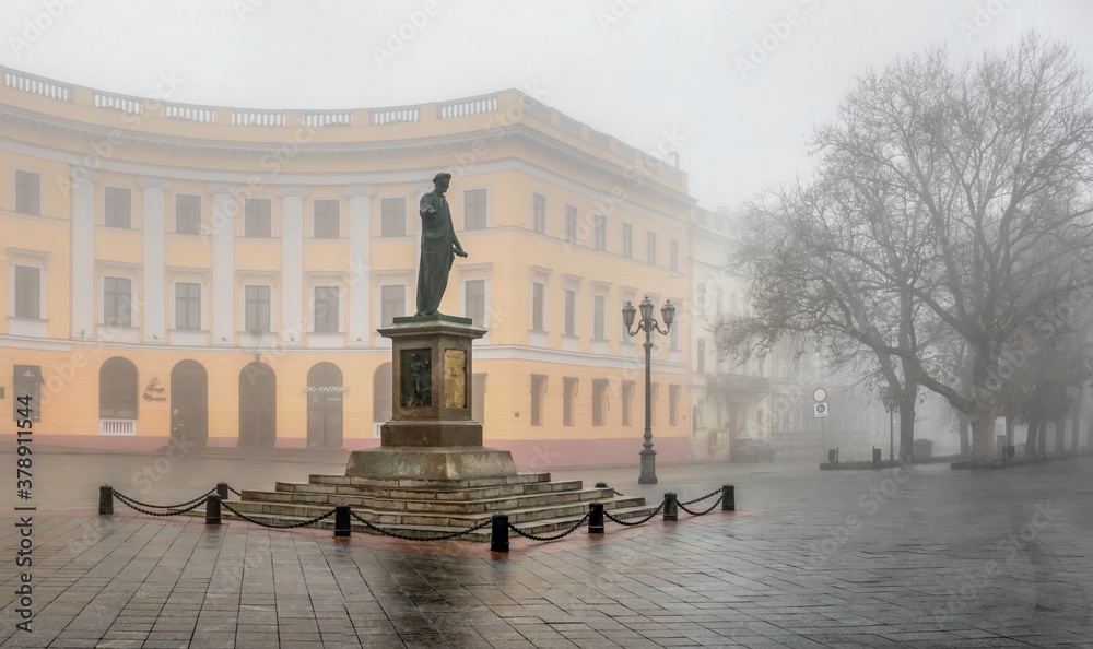 Monument to Duke Richelieu in Odessa, Ukraine