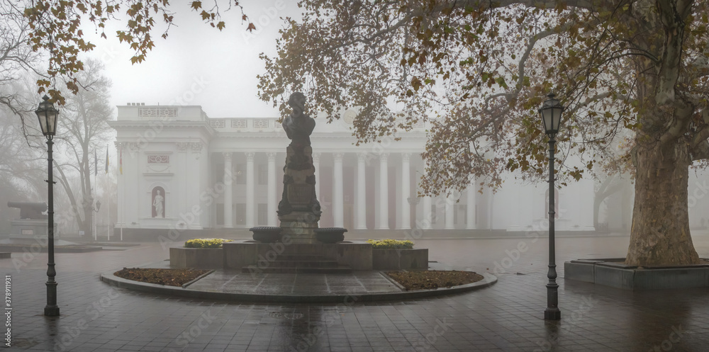 Monument to Pushkin in Odessa, Ukraine